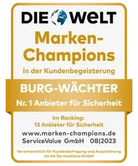 BURG-WÄCHTER Award DIE WELT Brand Champion